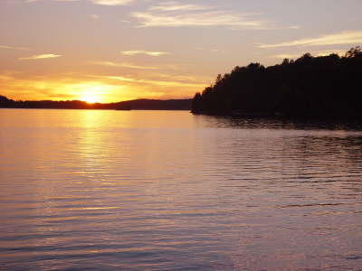 Sunset over Fairy Lake