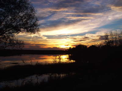 Sunset over Golden Lake